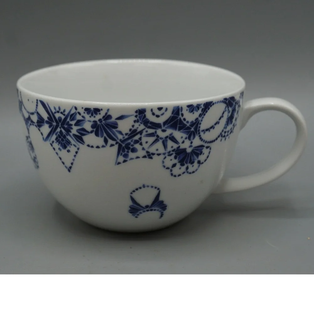 IKEA Jämnt JAMNT Blue & White Floral Coffee Tea Mug Cup Replacement